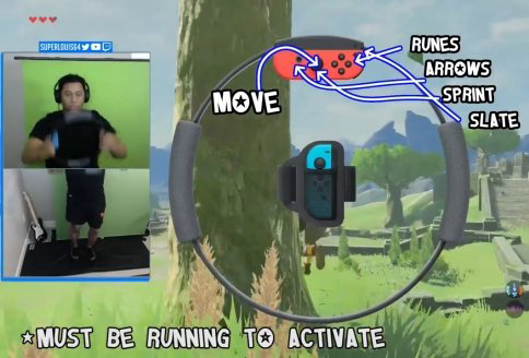 玩游戏比去健身房还划算！玩家用健身环玩塞尔达，跑遍整个大陆