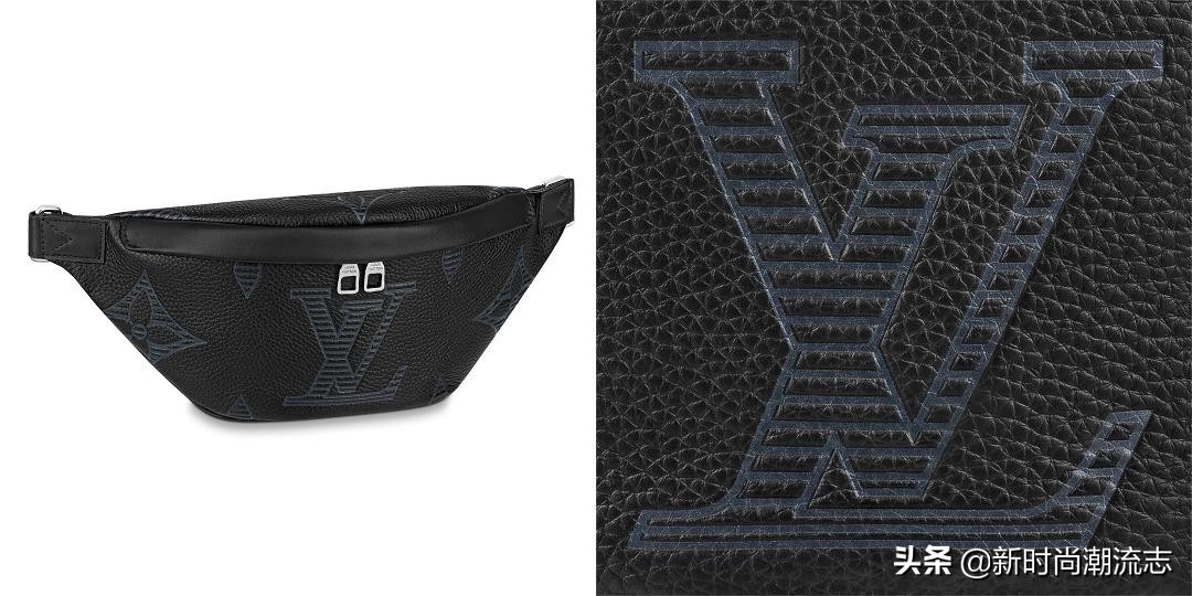 新男款lv包单肩斜挎包带按扣,lv2023早春男装包刺绣