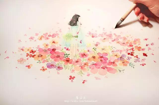 自己做ins插画卡片少女心 (少女心简单插画可爱小图案)