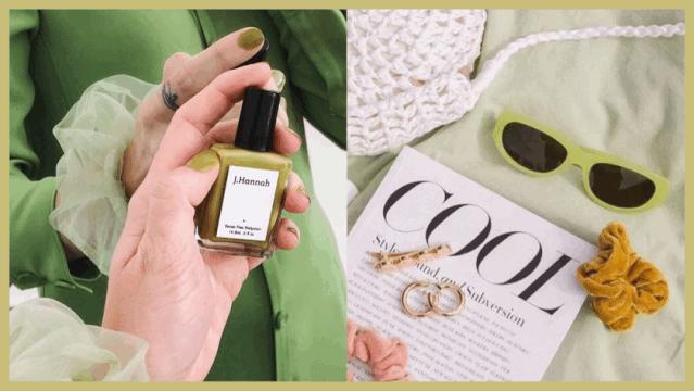 清透显白裸色,清新显白的牛油果绿