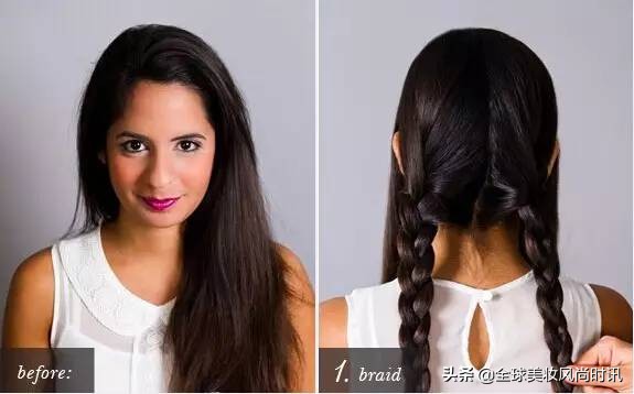 简单的编发教程保证你一看就会哦,短发编发简单又好看步骤图解