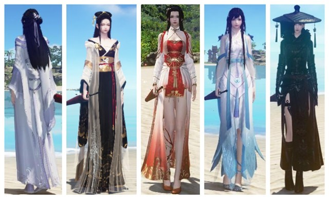 穿越次元壁谈一谈天涯明月刀各种联名汉服汉元素时装