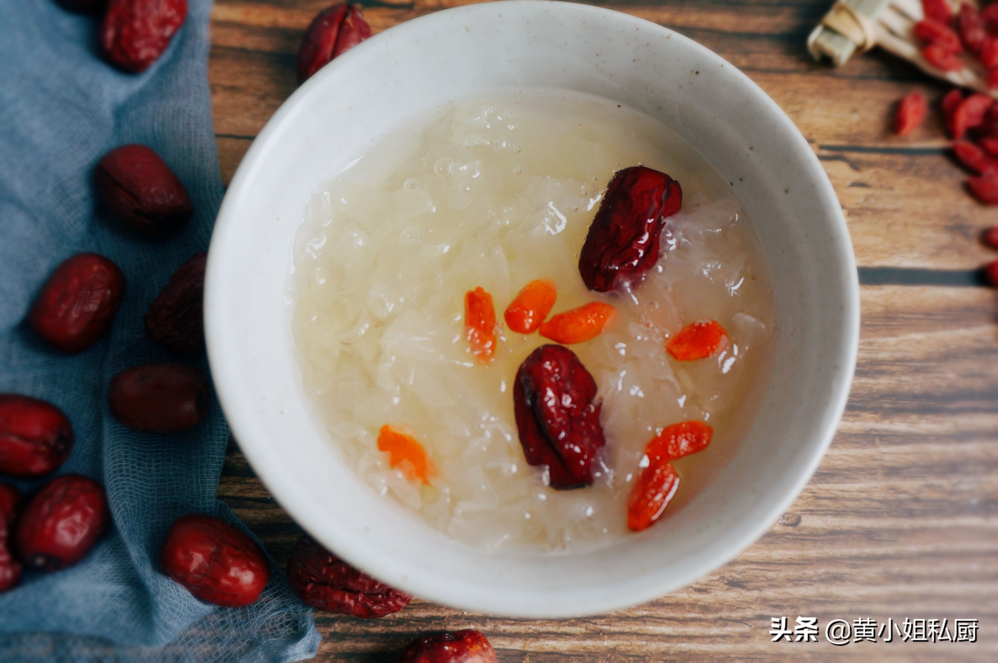 银耳汤15秒出胶,二十分钟出胶的银耳