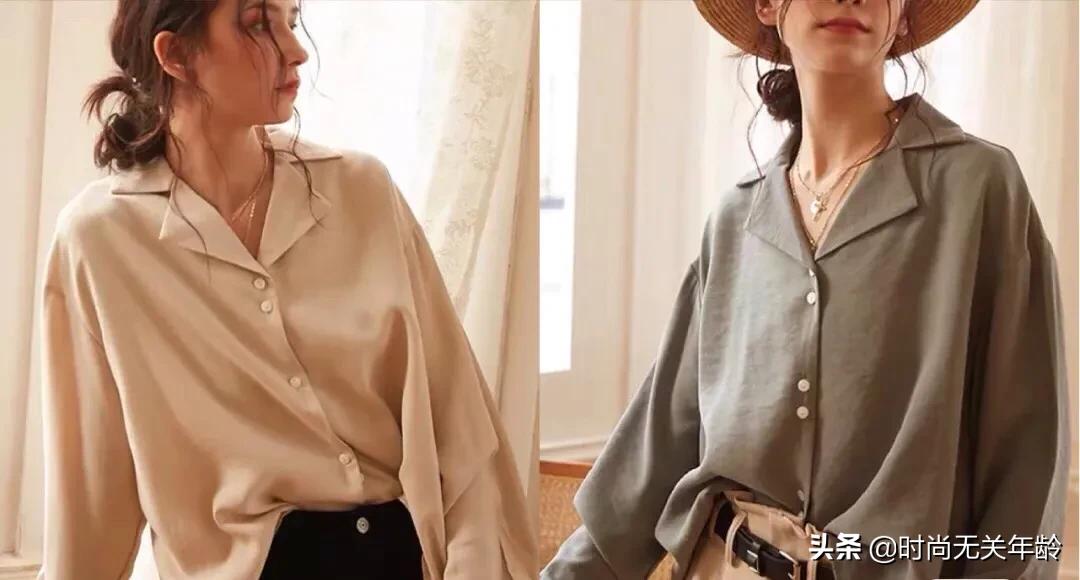 这个秋天跟衬衫很配,法国女人初秋衬衫穿搭