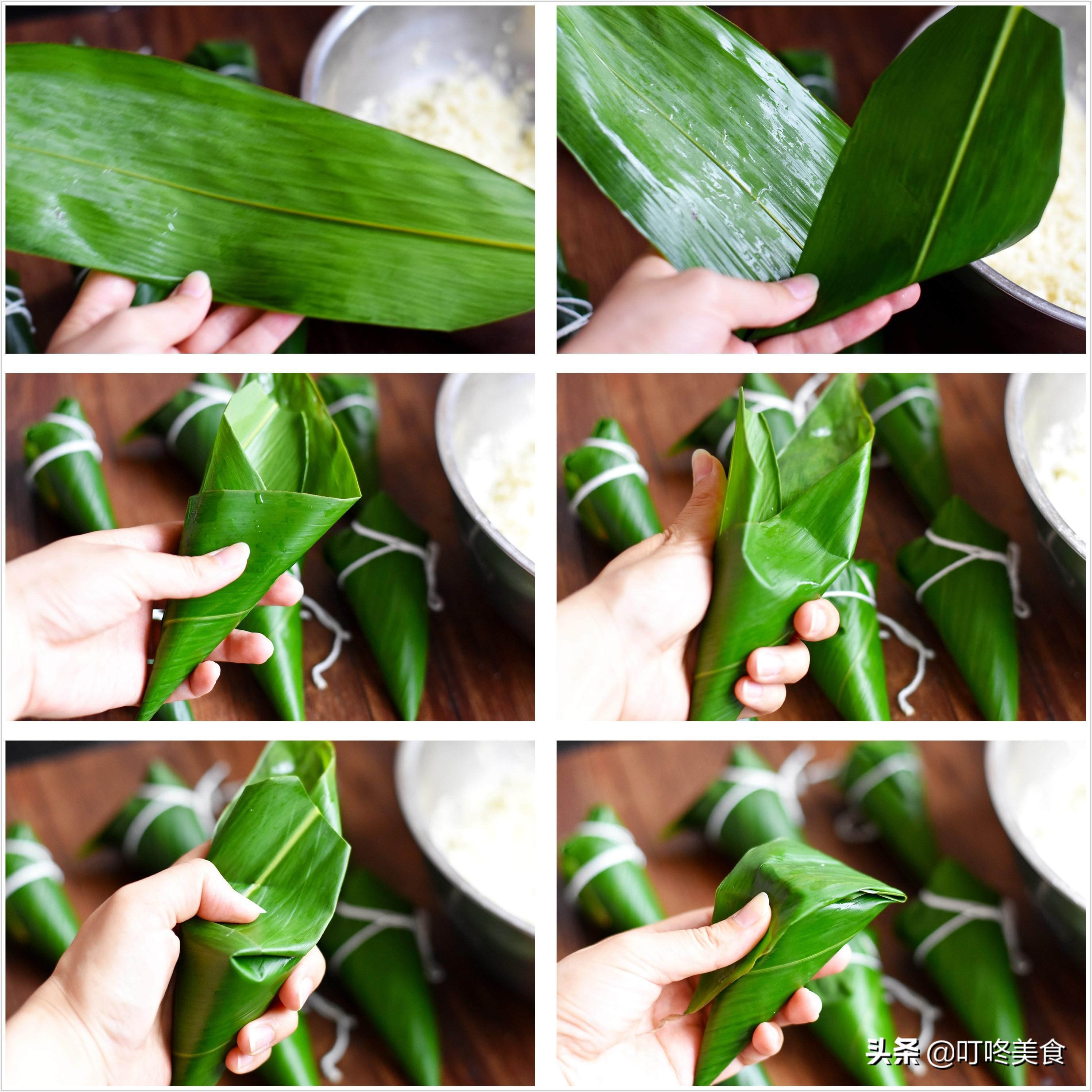 碱水粽慢教程,小碱水粽怎么包