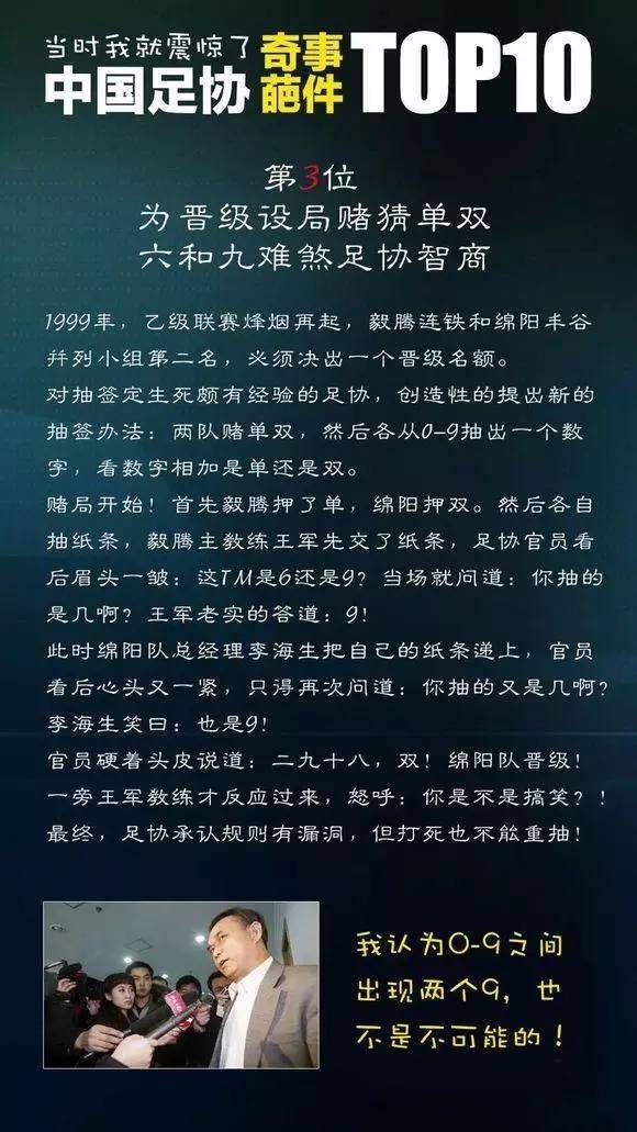 足协十大奇葩,足协奇葩事top10