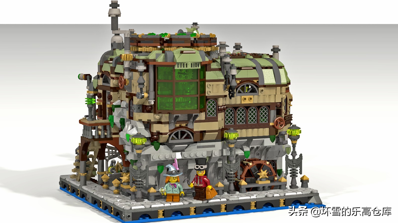 乐高搭建各个城市的地标建筑,用老乐高建造城市