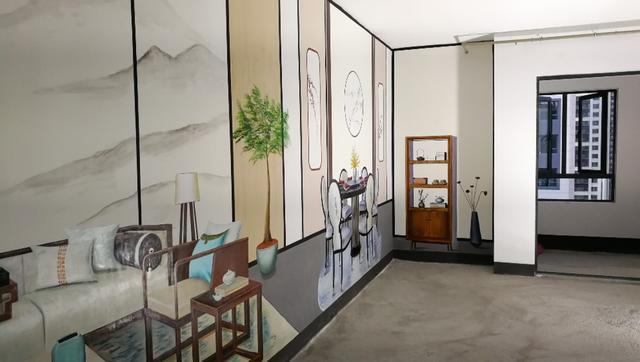 怎么给自己家的墙画墙绘,房地产3d效果图设计制作