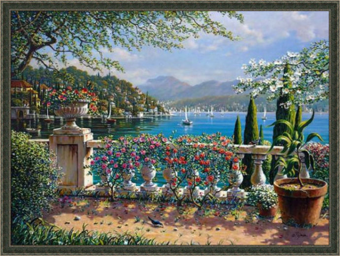 俄罗斯大师唯美风景油画,唯美风景一束花图