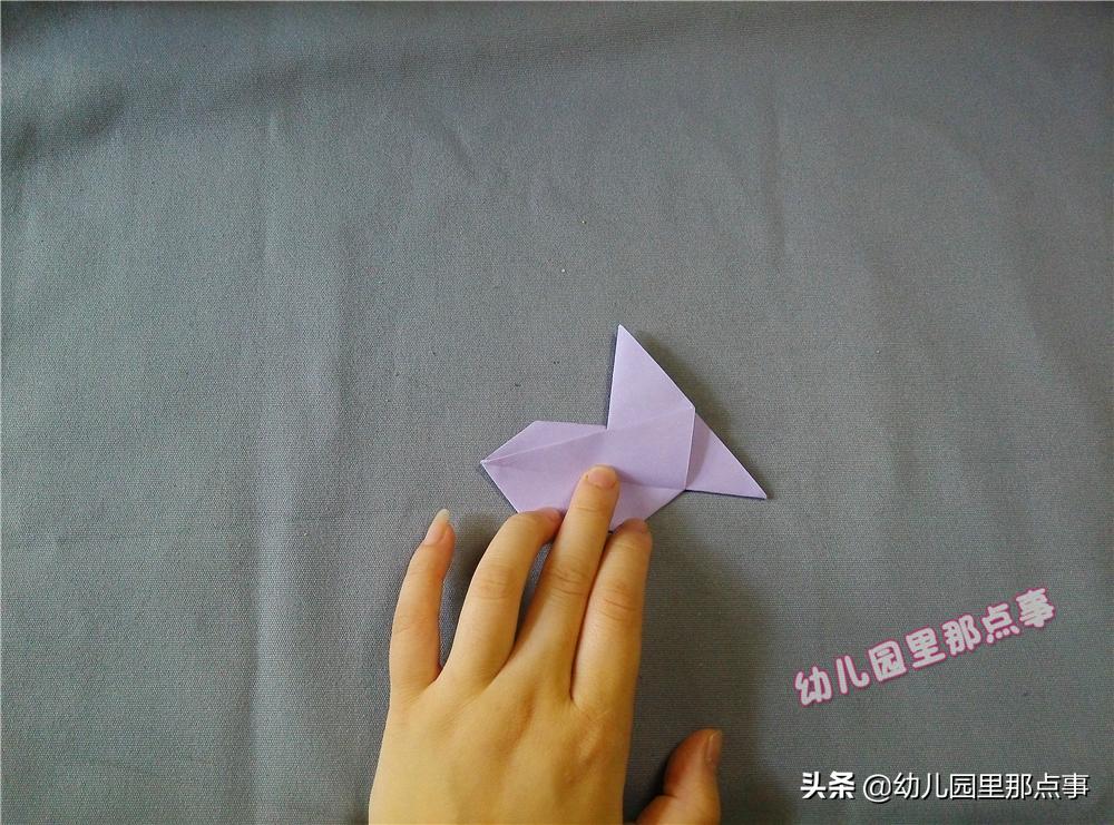 幼儿园手工鱼折纸简单好看,手工diy折纸鱼