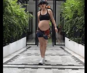 唐艺昕孕期野餐,唐艺昕产后瘦成筷子腰