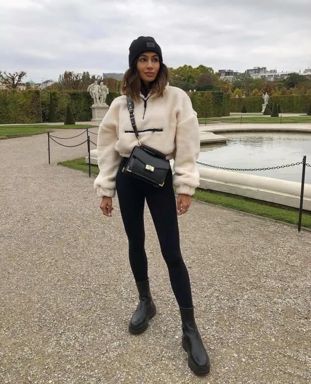 小脚裤冬季穿搭图片大全,冬天小脚裤配什么鞋子最好看