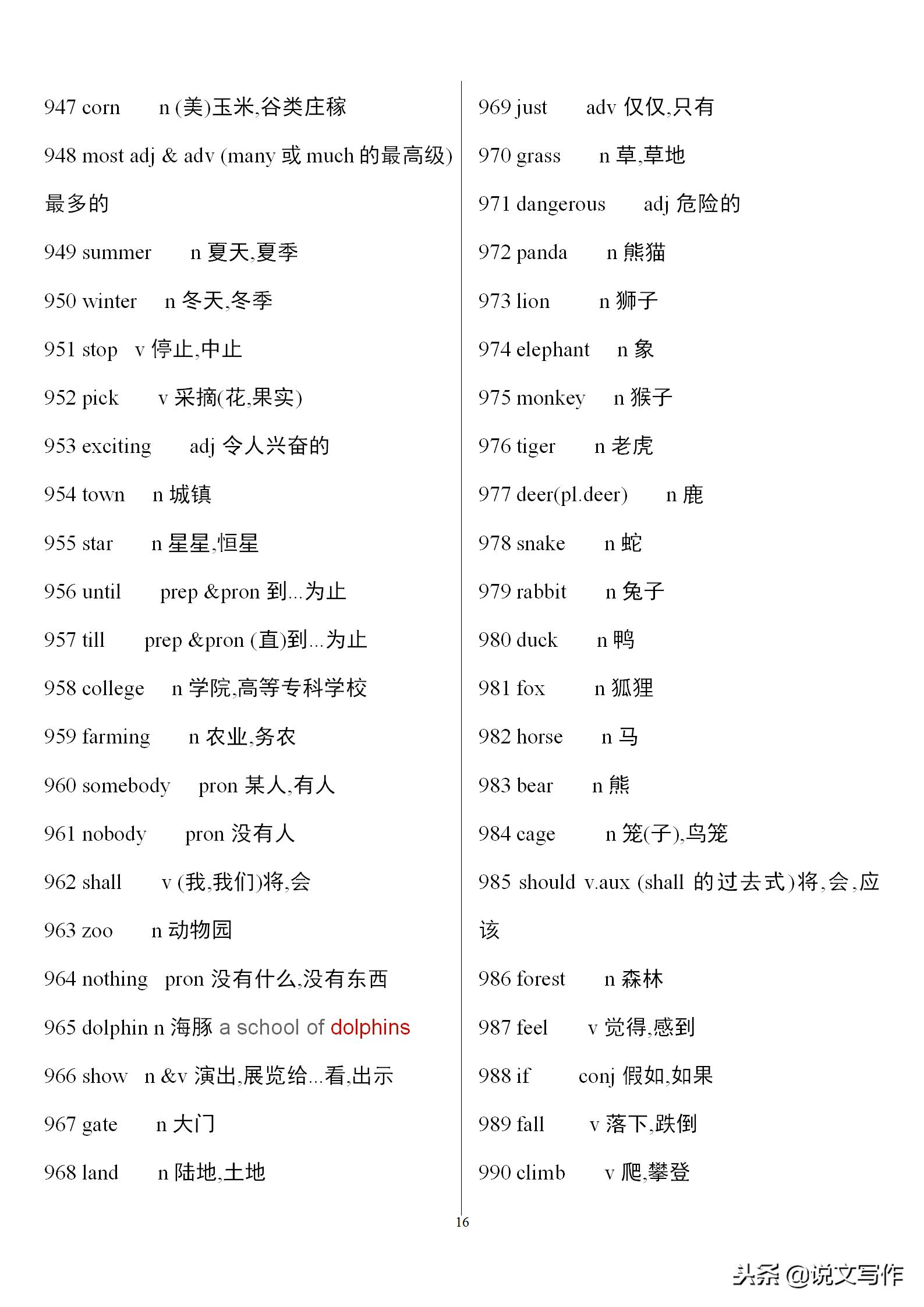 初三英语中考单词必备,中考英语人教版必备单词卡片