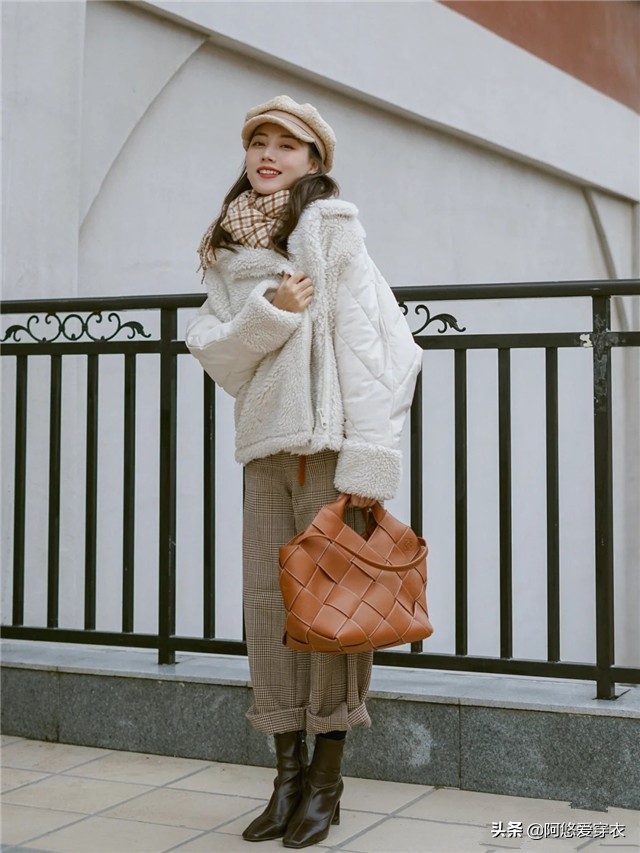 颗粒绒外套适合什么身材穿,颗粒绒短款外套怎么搭配不显胖