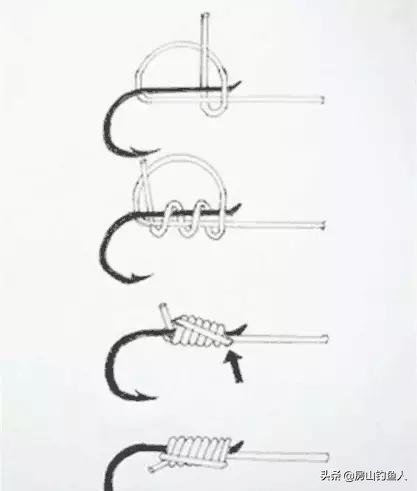 钓鱼鱼钩的绑法技巧,鱼钩绑线教程永不脱钩