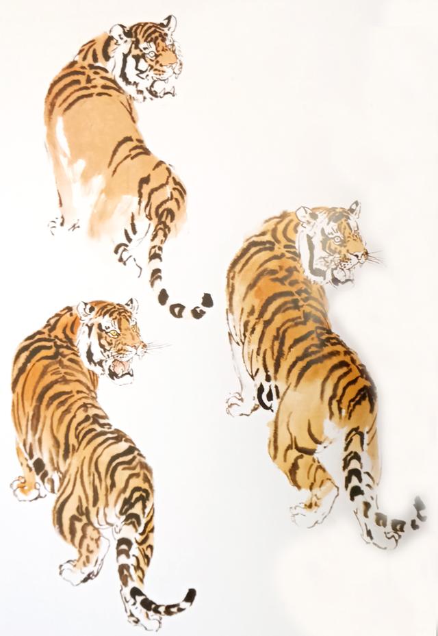 写意虎的画法教学视频,国画如何画虎教程图片大全