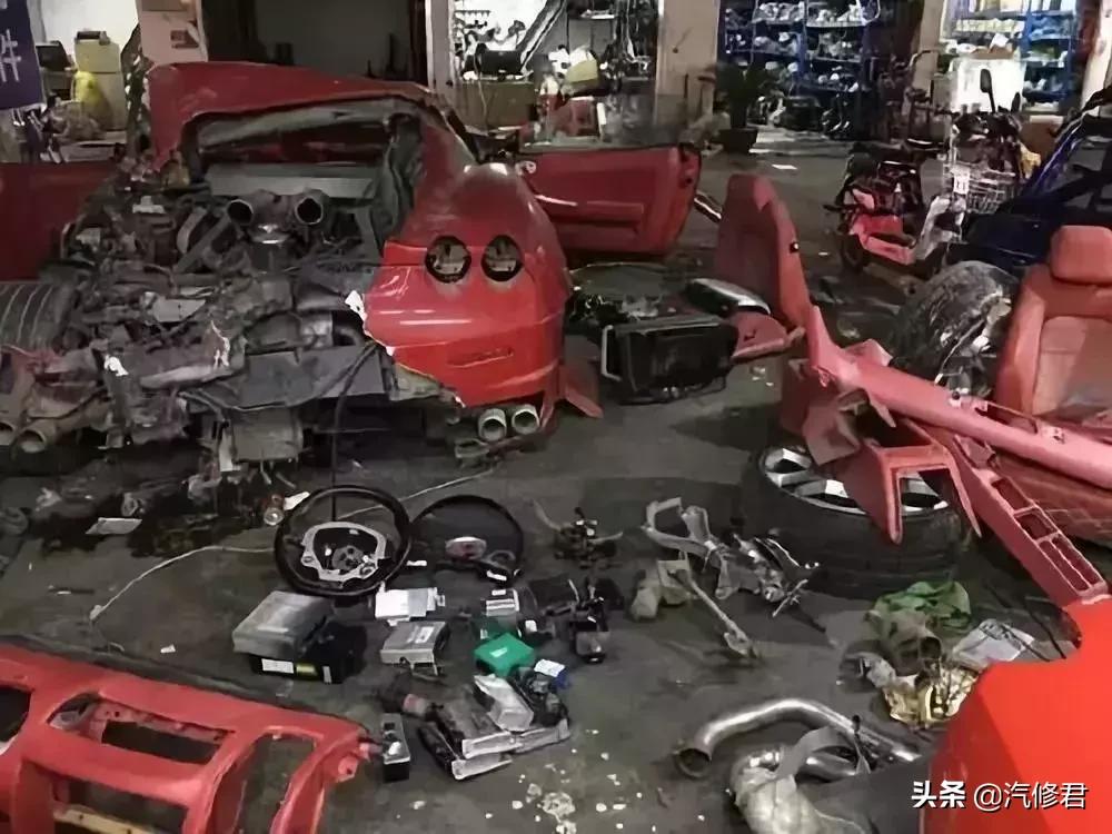7万人民币开走法拉利！中国最神秘的4大汽配城，豪车50块一斤