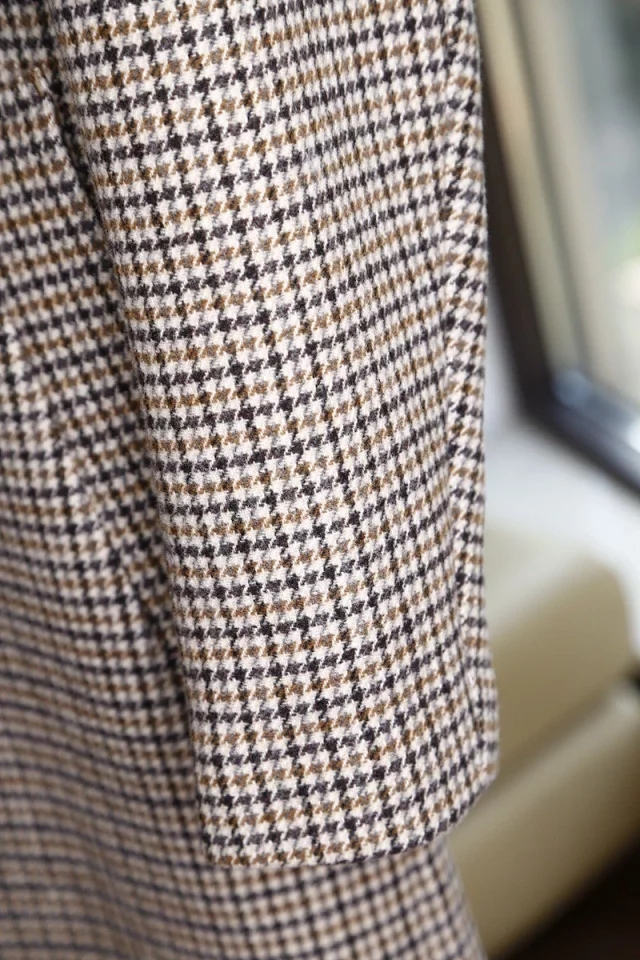 巴宝莉经典千鸟格男士风衣大衣外套，吴亦凡同款