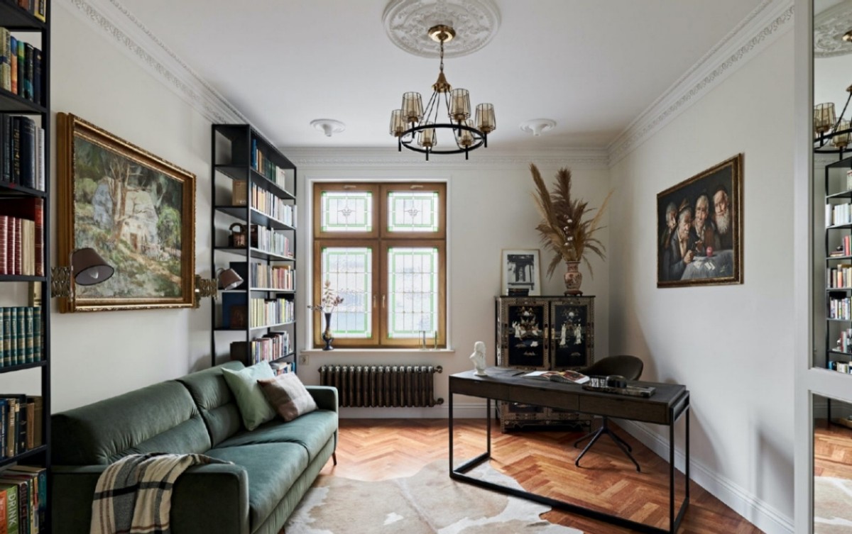 水晶灯具搭配现代简约家具,房间轻奢水晶灯