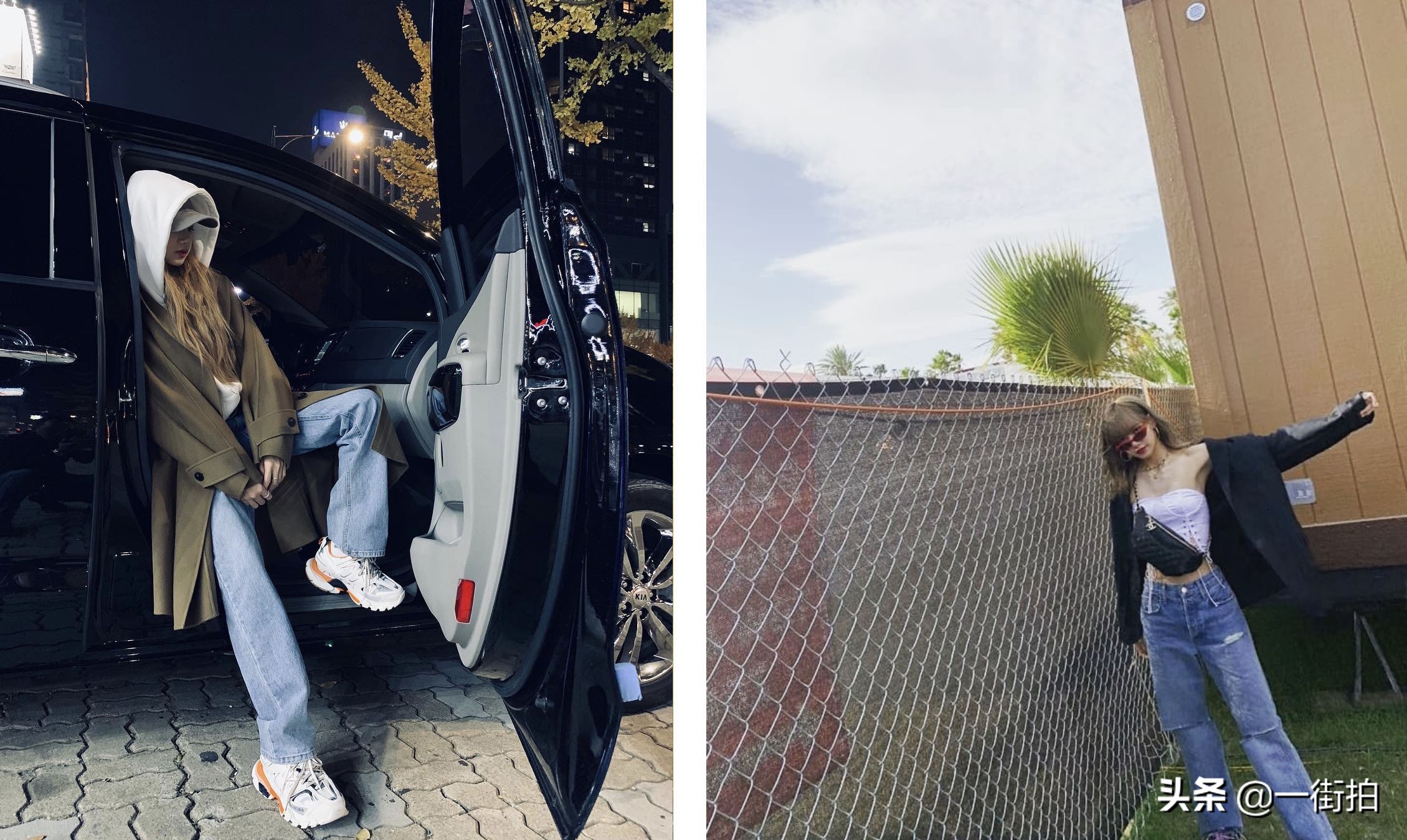 lisa同款拼接牛仔裤怎么搭配,教你如何选牛仔裤女式裤子