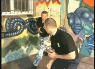 教你一招制服小混混,街头实战打小混混