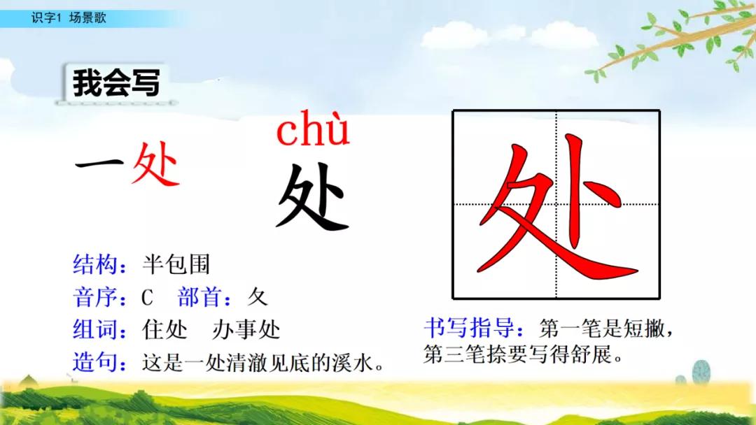 二年级上册语文识字歌重点归纳,部编版二年级语文上册识字复习