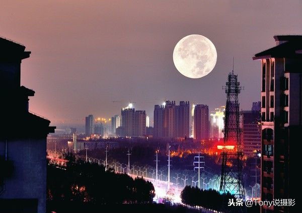 怎样拍摄月亮最好看,如何拍大月亮与实景