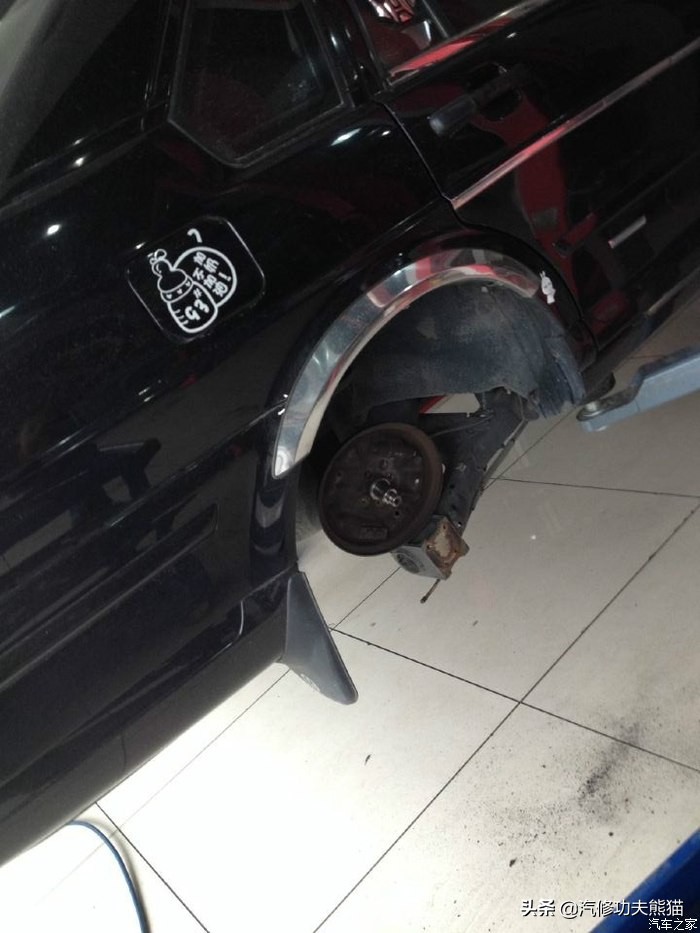 桑塔纳3000后轮鼓刹改碟刹,桑塔纳后轮鼓刹改碟刹教程