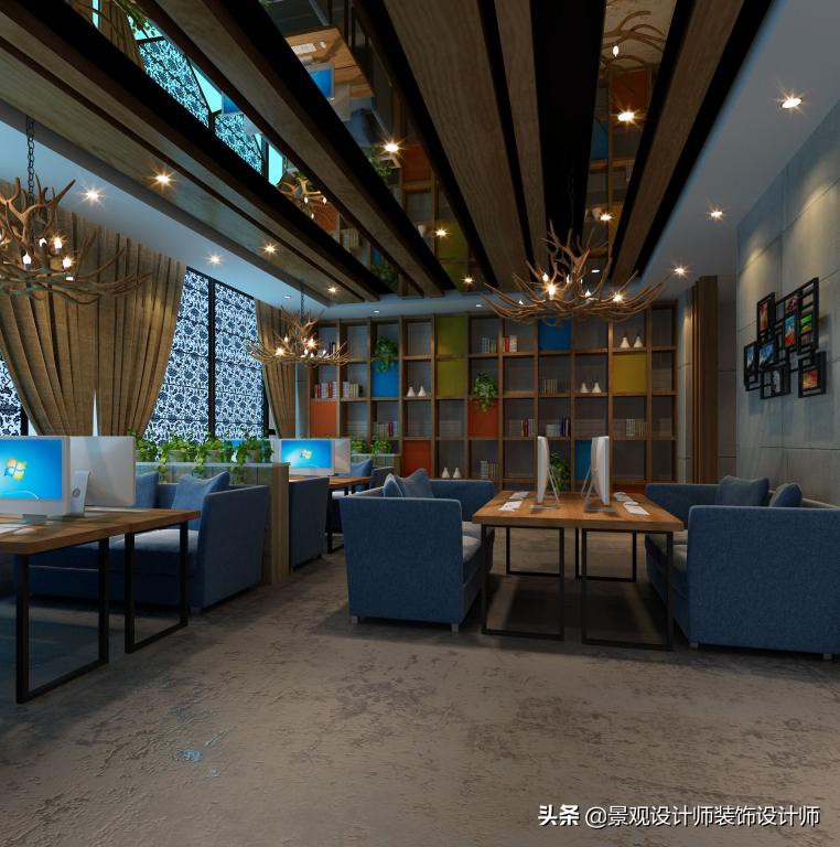网咖设计效果图,网咖设计图哪找