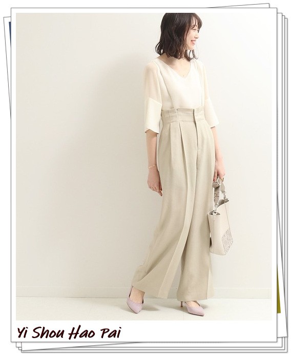 米色百搭裤子,万能百搭的裤子颜色秋冬