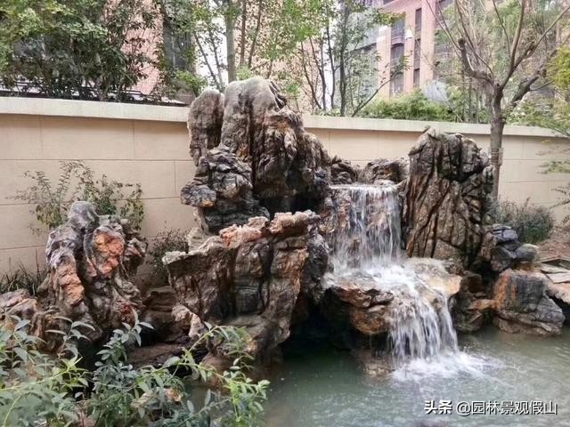 假山流水景观制作,假山造型制作教程