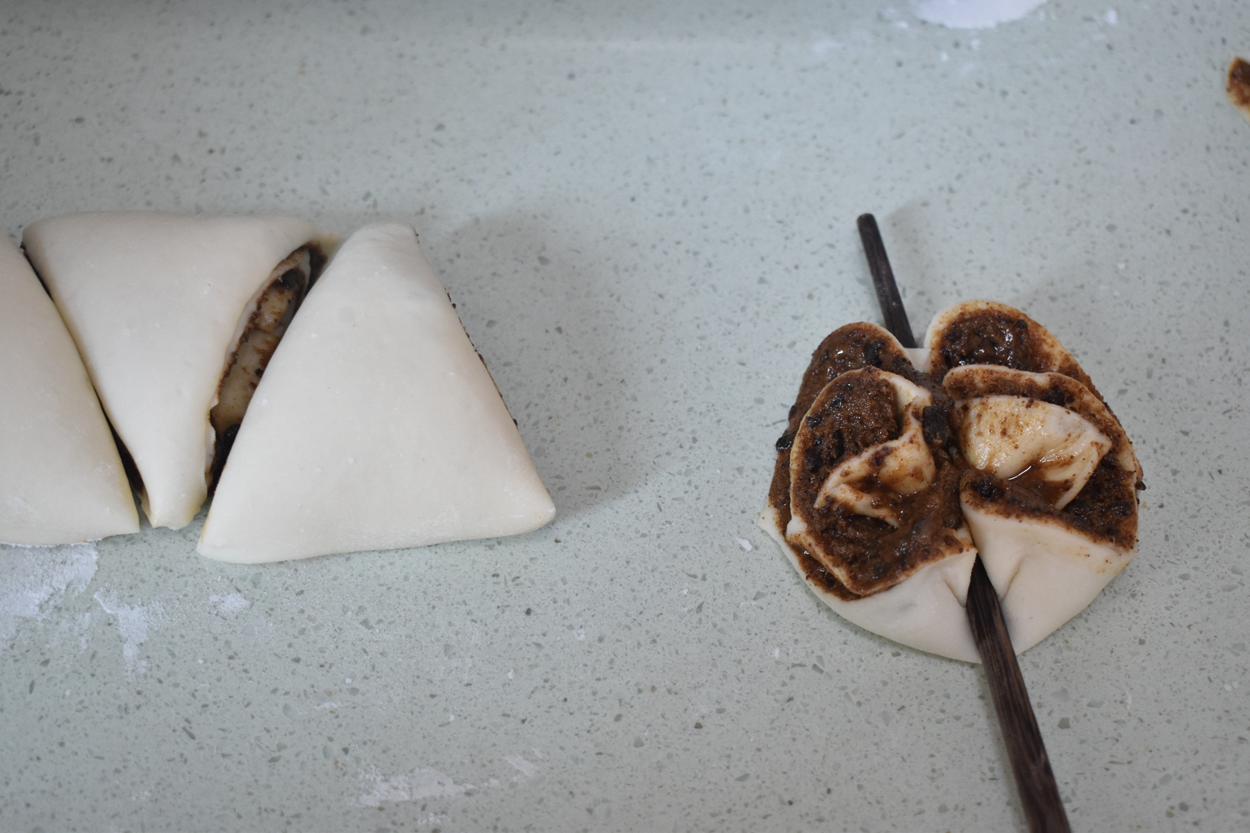 宣南居师傅教你做红糖麻酱花卷,老北京宫门口红糖麻酱花卷