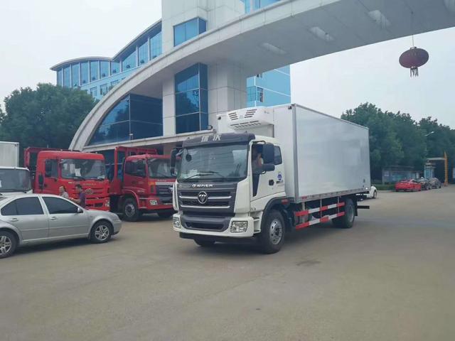 昆明福田瑞沃冷藏车4米2蓝牌,福田瑞沃5米8冷藏车