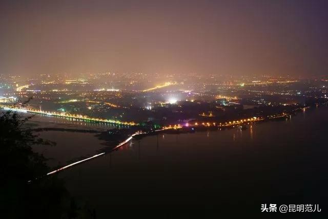 看滇池夕阳,五百里看滇池全景