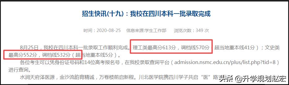 2023年川北医学院临床最低多少分,川北医学院高考喜报