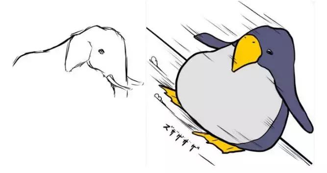 动物园里的大象变成了小企鹅?这位画家会魔法吧
