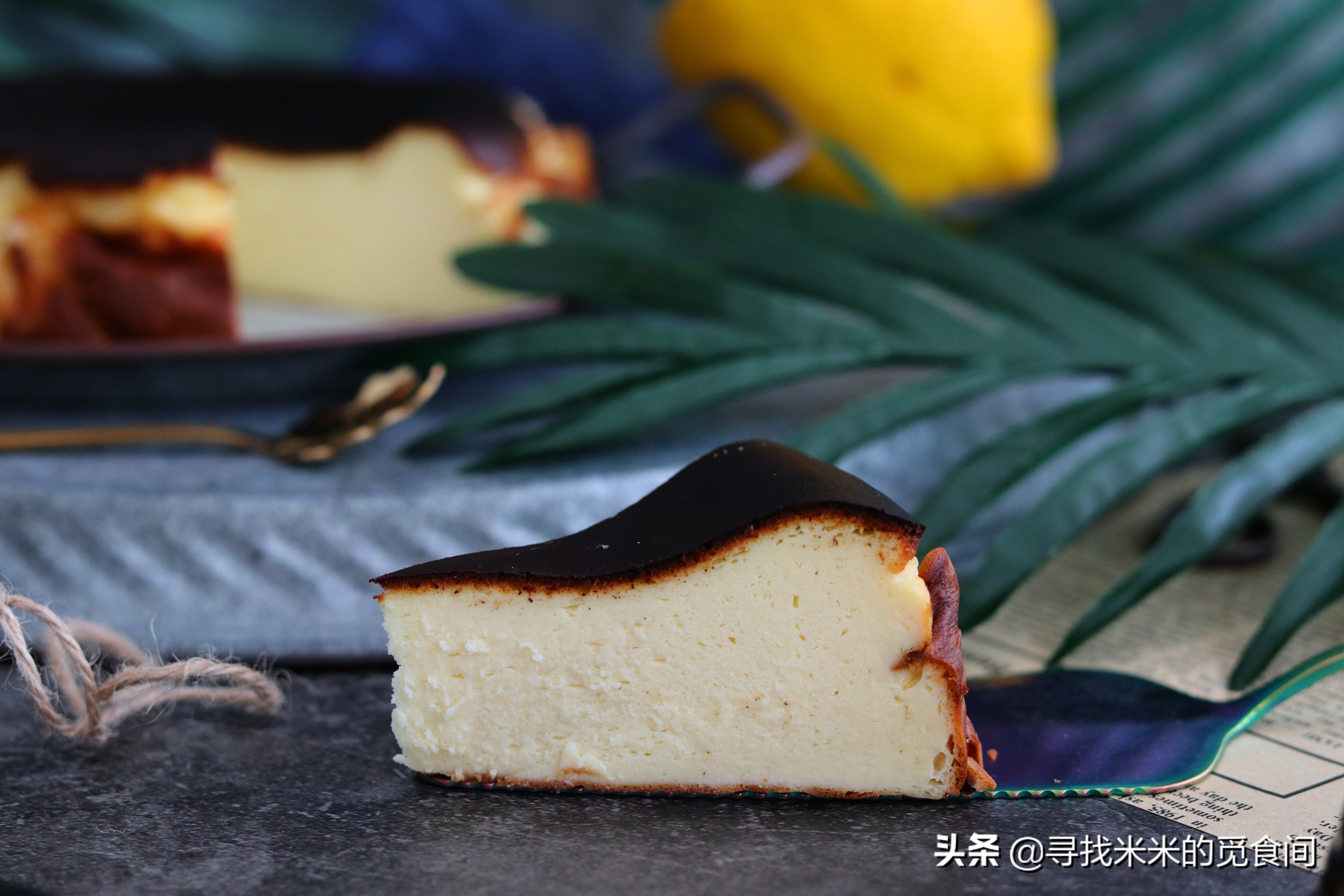 风靡ins的巴斯克芝士蛋糕配方曝光,正宗烘焙8寸巴斯克芝士蛋糕做法