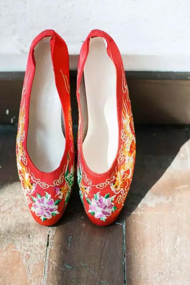 中国风纯手工绣花鞋,传统绣花鞋手工