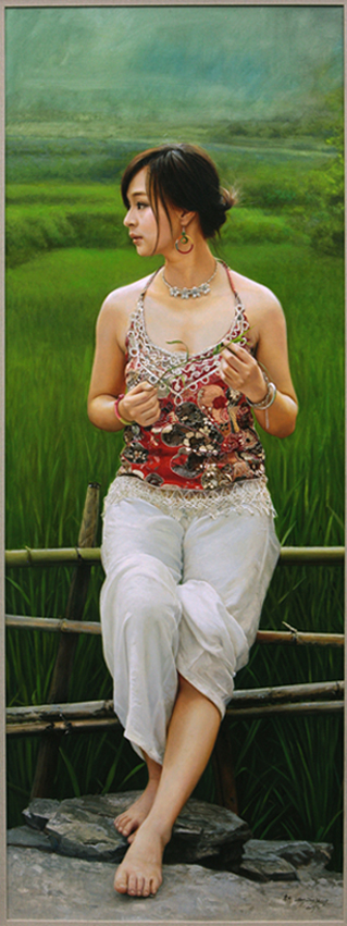 王东升画家,赵开坤人物油画作品欣赏