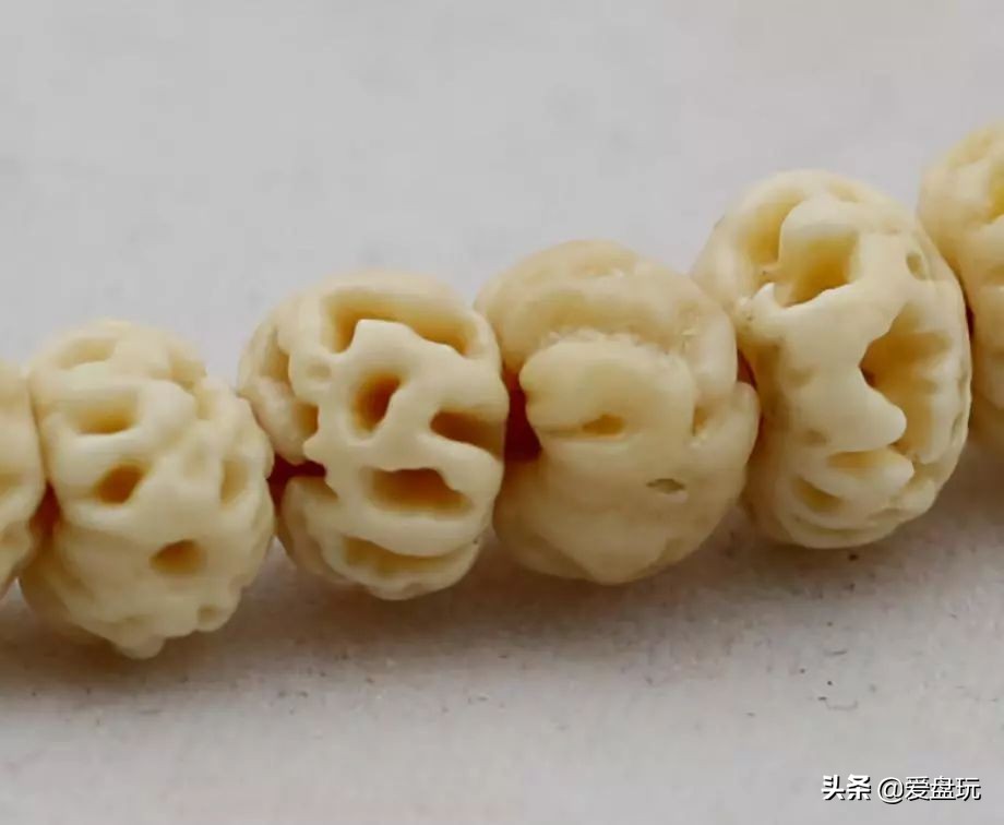 滴血莲花菩提盘玩前后对比效果图,21颗菩提手串盘玩