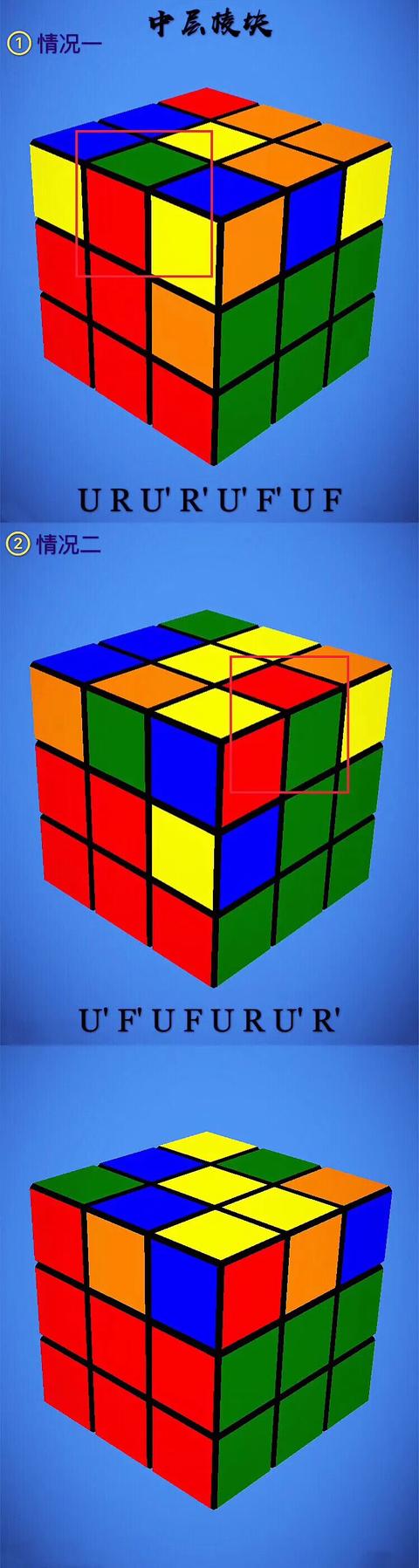 魔方小站三阶魔方第四步,f2l三阶魔方高级公式