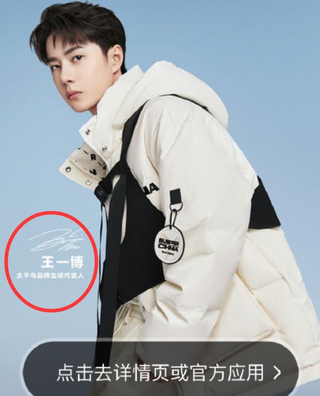官宣王一博代言太平鸟销量,王一博代言太平鸟吗