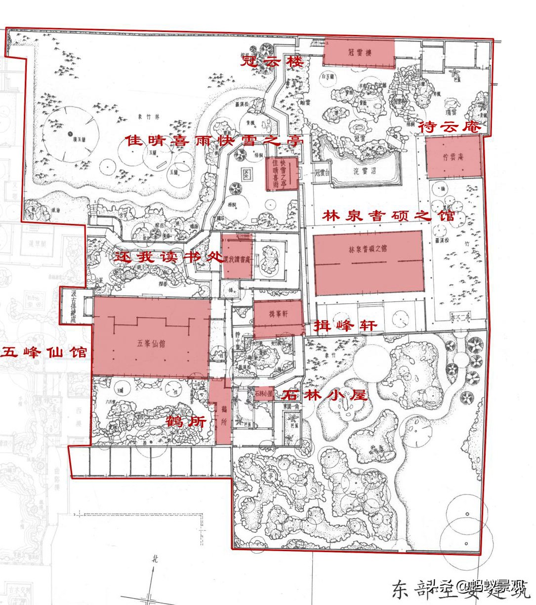 留园建筑分布图,留园建筑艺术分析