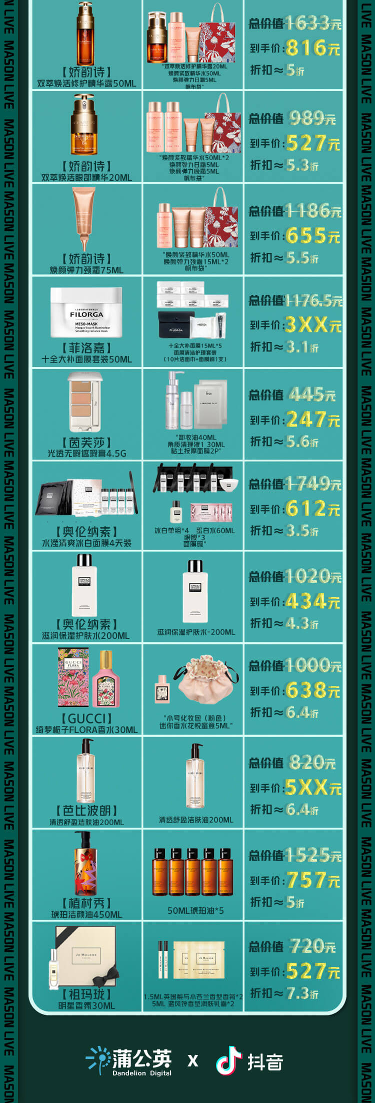 马帅大牌美妆专场兰蔻菁纯面霜,国际美妆大牌马帅