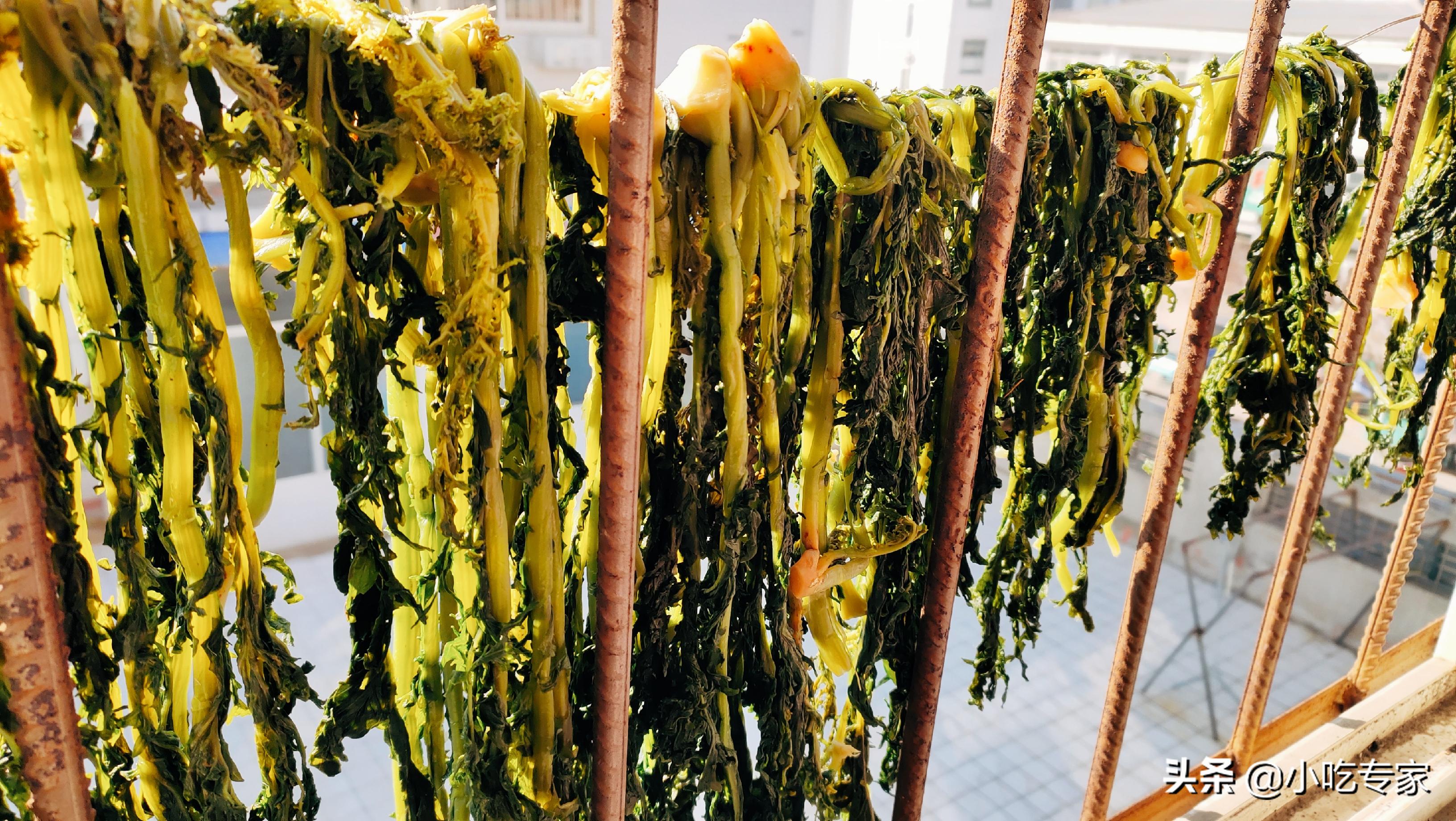 原来腌雪菜这么简单,烀老式咸菜