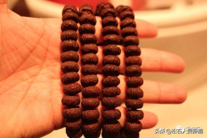 菩提各种盘玩方法,21颗菩提根手串上手效果