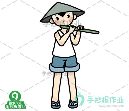 清明时节简笔画原创教程步骤,清明时节的简笔画