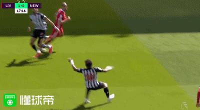 纽卡的圣马克西曼过人,利物浦纽卡圣马克西曼