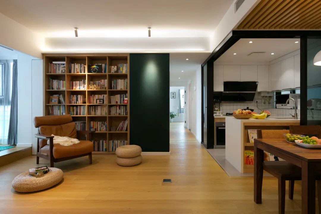 速来学习！深圳99㎡小三居改造，可塞大冰箱、超多收纳，太值了