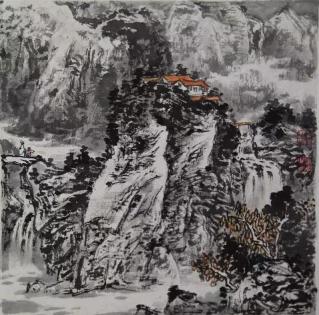 山水花鸟画口诀,山水画法技巧皴
